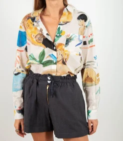 Maison Saint Julien Short Havana Bleu marine*Femme Bas