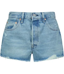 Levi Short Jean 501 Original Vague Finish*Femme Bas