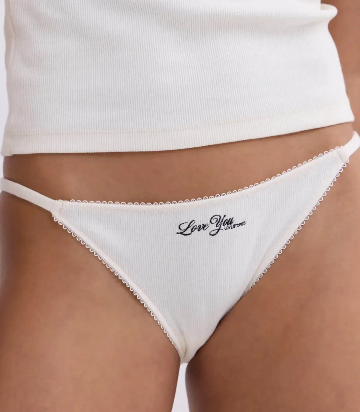 Love Stories String Roomservice Off White*Femme Lingerie|Love Stories