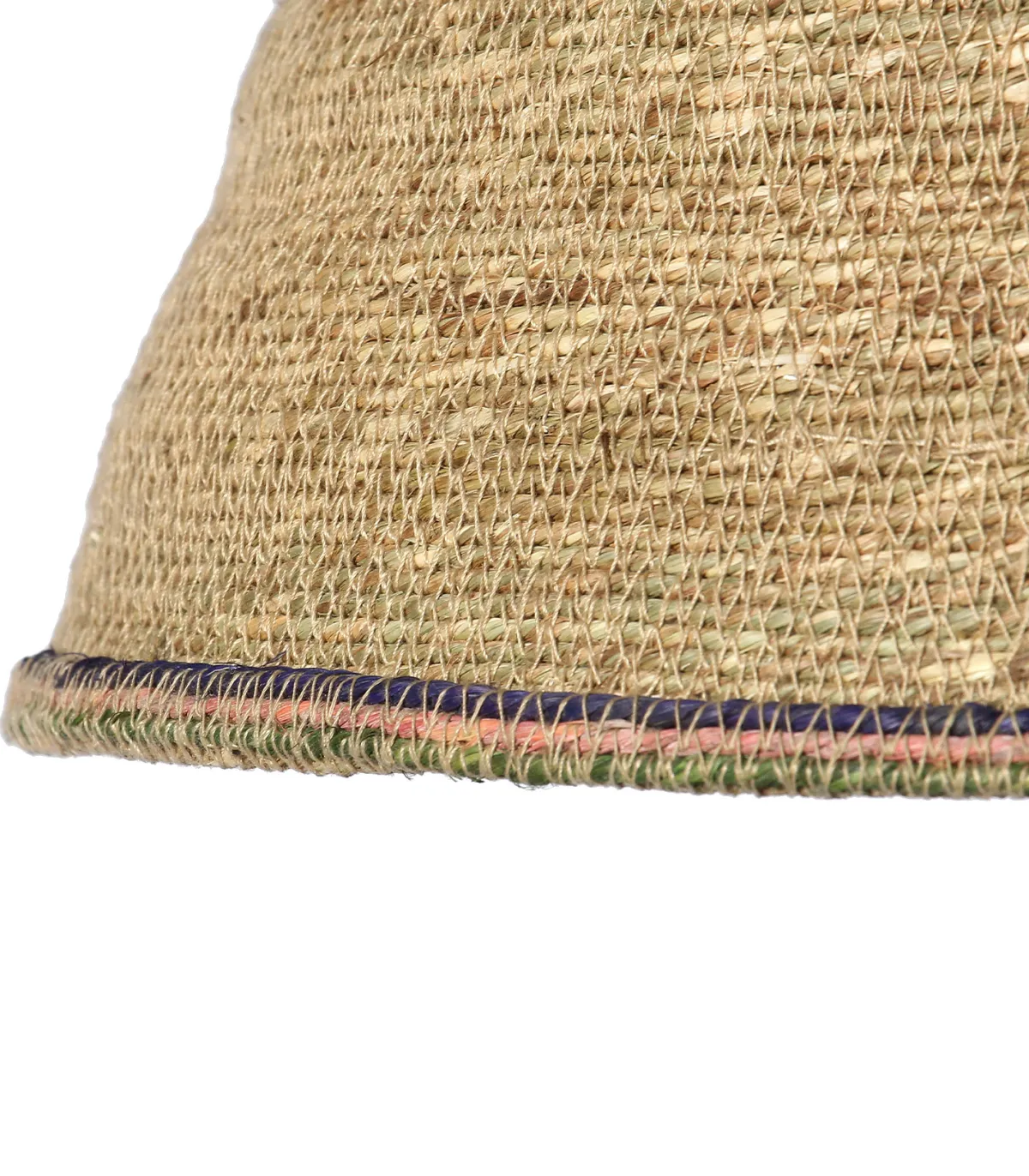 Manufactori Suspension en jute Bohème liseré bleu, rose et vert* Mobilier