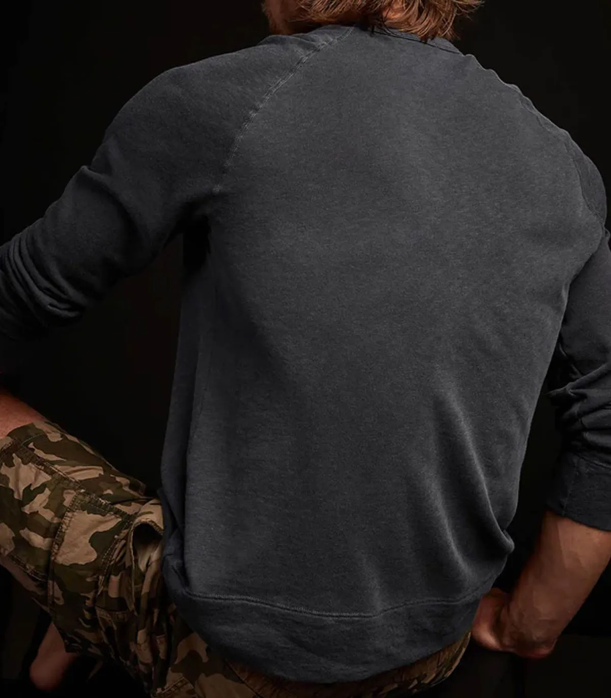 James Perse Sweat-shirt homme Vintage French Terry*Homme Sweat-Shirts