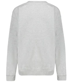 Sporty & Rich Sweat-shirt H&W Crest Crewneck Heather Grey/Alpine*Femme Mailles & Sweats|Sweat-Shirts