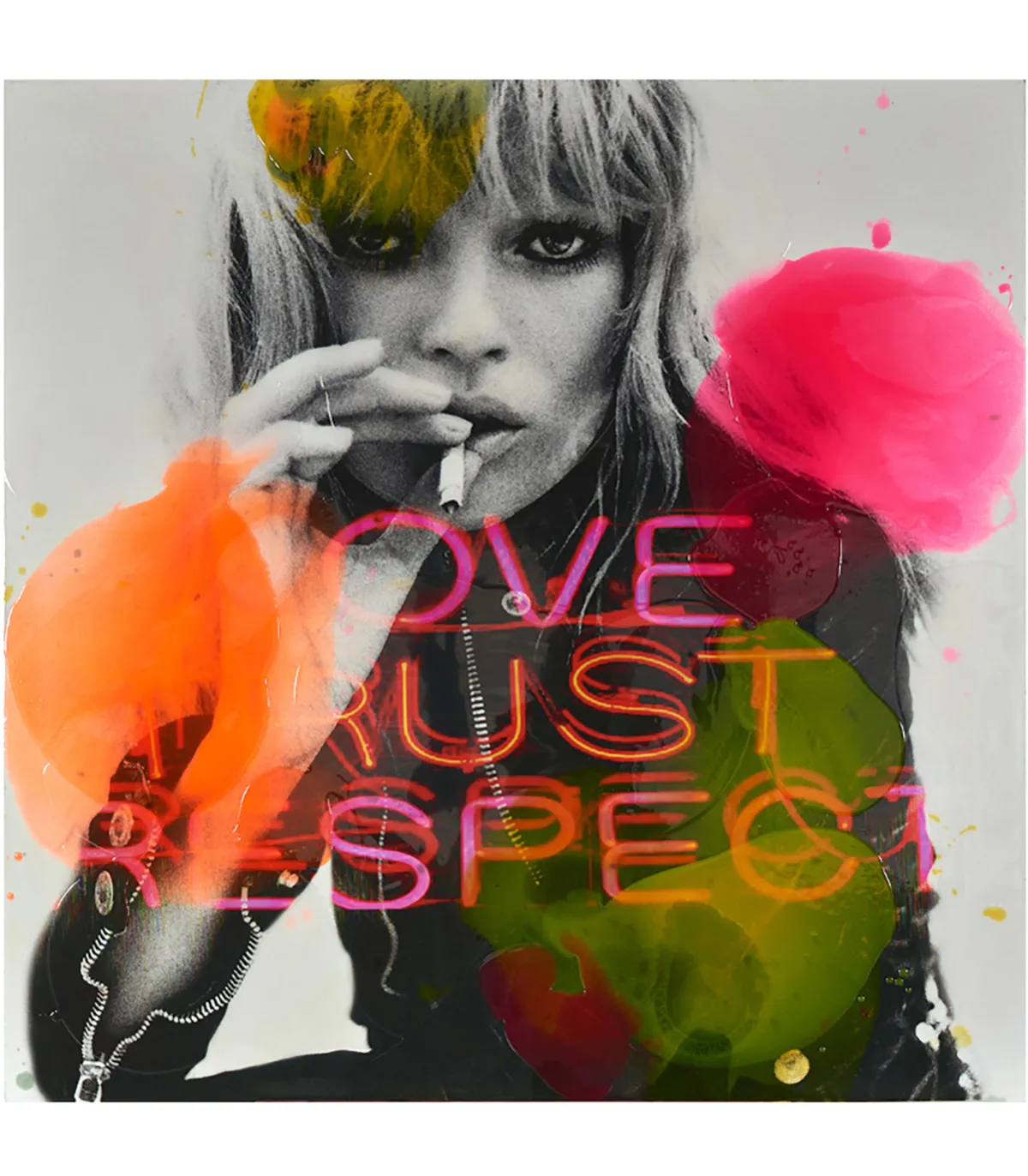 Jörg Döring Tableau "Respect" 130x130cm* Affiches & Tableaux