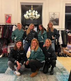 Sporty & Rich Teddy Wellness Boucle Varsity /White*Femme Manteaux & Vestes