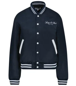 Sporty & Rich Teddy Wellness Boucle Varsity /White*Femme Manteaux & Vestes