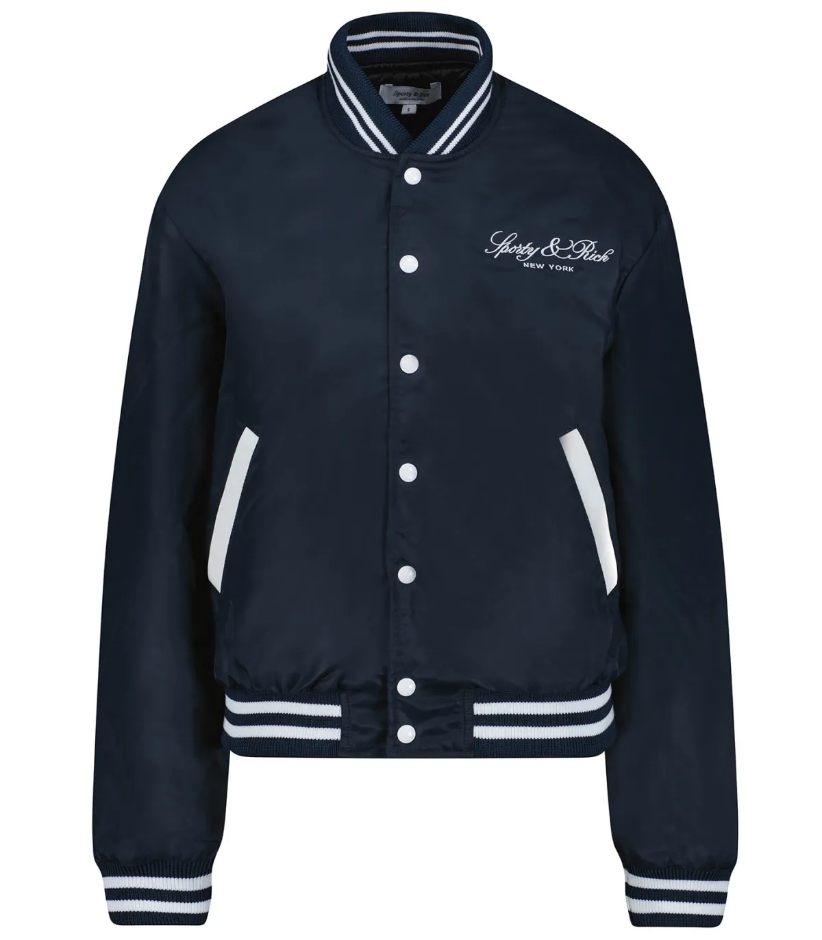Sporty & Rich Teddy Wellness Boucle Varsity /White*Femme Manteaux & Vestes
