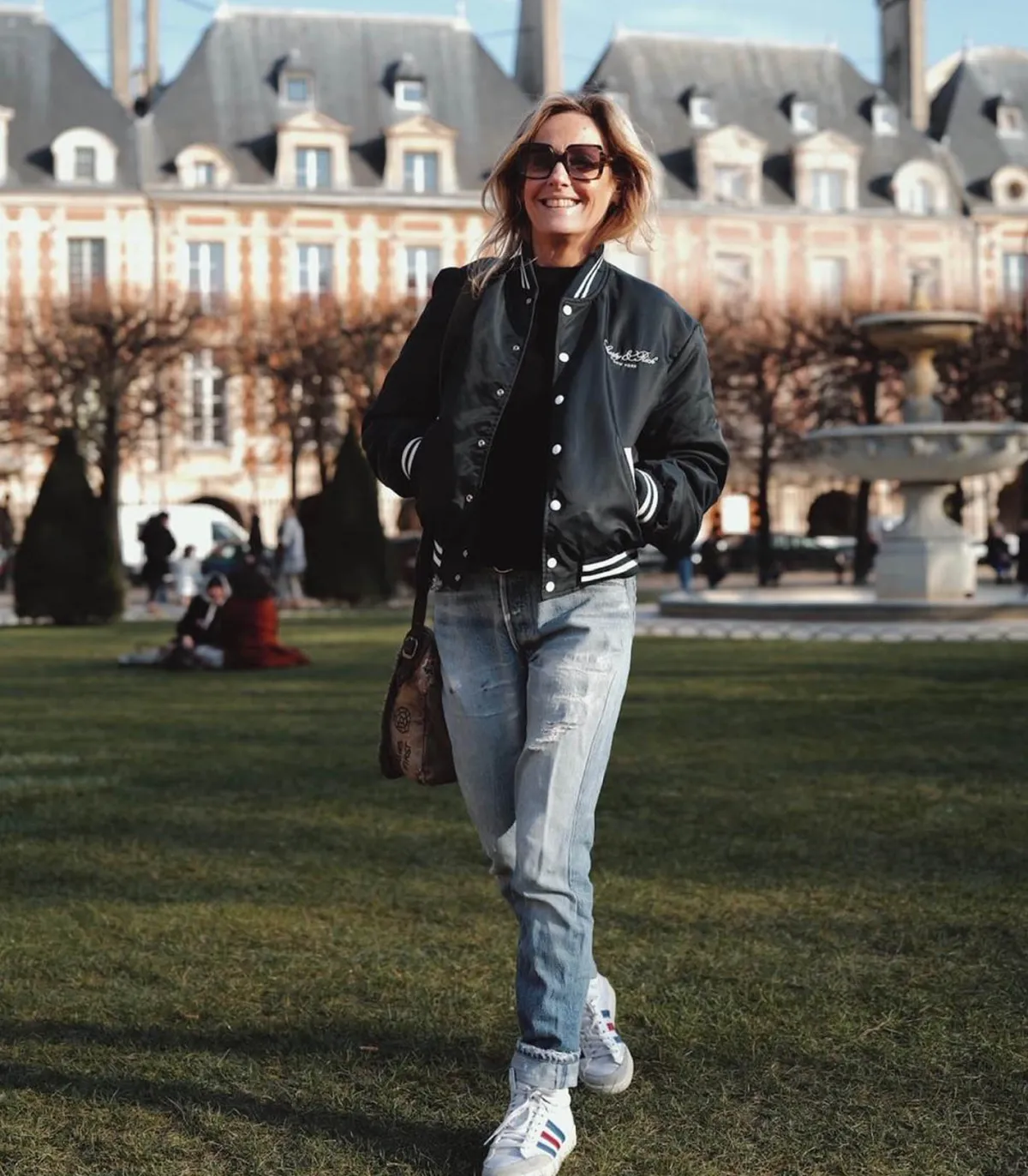 Sporty & Rich Teddy Wellness Boucle Varsity /White*Femme Manteaux & Vestes