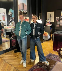 Sporty & Rich Teddy Wellness Boucle Varsity /White*Femme Manteaux & Vestes