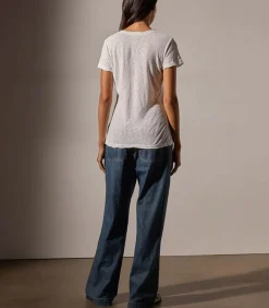 James Perse Tee-shirt Casual Reverse Binding*Femme Hauts