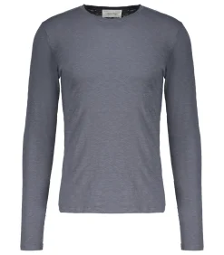 American Vintage Tee-shirt manches longues col rond homme Bysapick*Homme Tee-Shirts