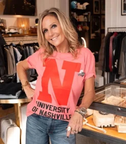 Newtone Tee-shirt Starlight Letters Nashville*Femme Hauts