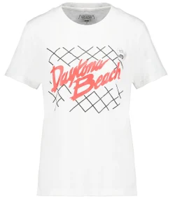 Newtone Tee-shirt Starlight Racing Dirty White*Femme Hauts