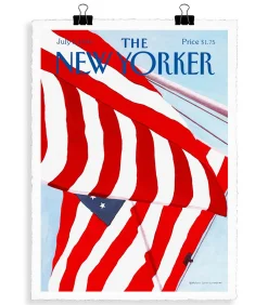 Image Republic The-New-Yorker 30 Simpson Drapeau 56 x 76 cm* Affiches & Tableaux