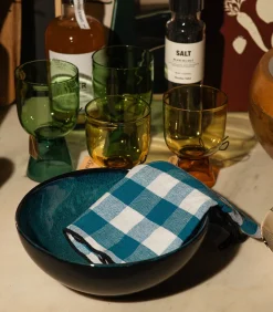 Maison de Vacances Torchon Bourdon Toile Mimi Vichy 48 x 75 cm* Linge De Cuisine