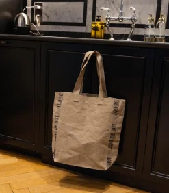 Charvet Editions Tote Bag Doudou en lin Jane de Boy Noir*Femme Cabas & Paniers