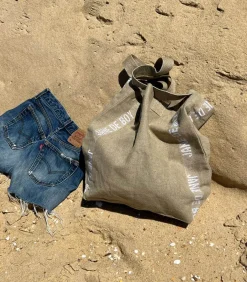 Charvet Editions Tote Bag Doudou en lin Jane de Boy Blanc*Femme Cabas & Paniers