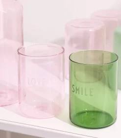 Design Letters Verre Favorite Drinking Glass Smile* Verrerie