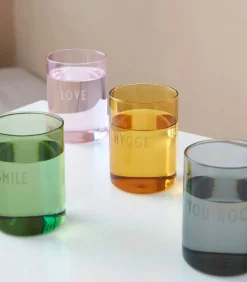 Design Letters Verre Favorite Drinking Glass Hygge Yellow* Verrerie