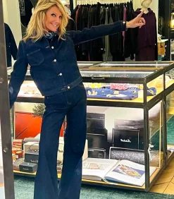 Agathe de la Fontaine Veste Bombing Denim Indigo*Femme Manteaux & Vestes