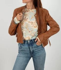 Isabel Marant Veste en cuir Leys Natural*Femme Manteaux & Vestes