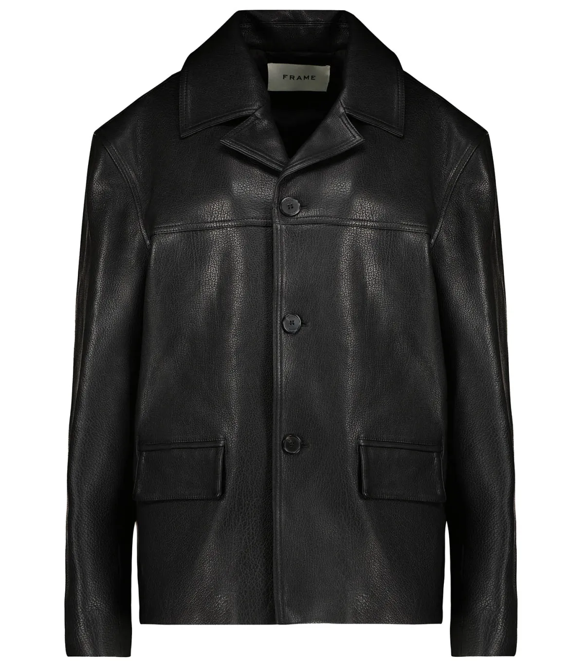 Frame Veste en Cuir Noir*Femme Manteaux & Vestes