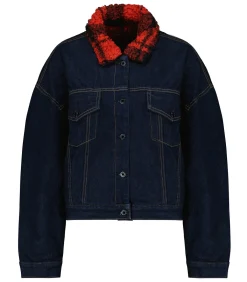 ASKK NY Veste en Denim Nova Lined Indigo Plaid*Femme Manteaux & Vestes