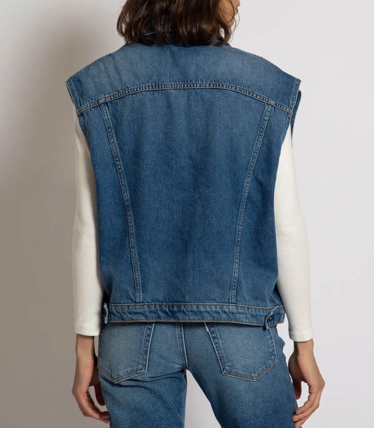 ASKK NY Veste en Denim Sans Manches Bogart*Femme Manteaux & Vestes