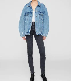 Anine Bing Veste en jean oversize Rory vintage blue*Femme Manteaux & Vestes