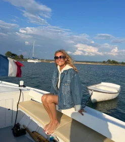 Anine Bing Veste en jean oversize Rory vintage blue*Femme Manteaux & Vestes