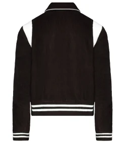 Sporty & Rich Veste Vendome Corduroy Varsity Chocolate/White*Femme Manteaux & Vestes