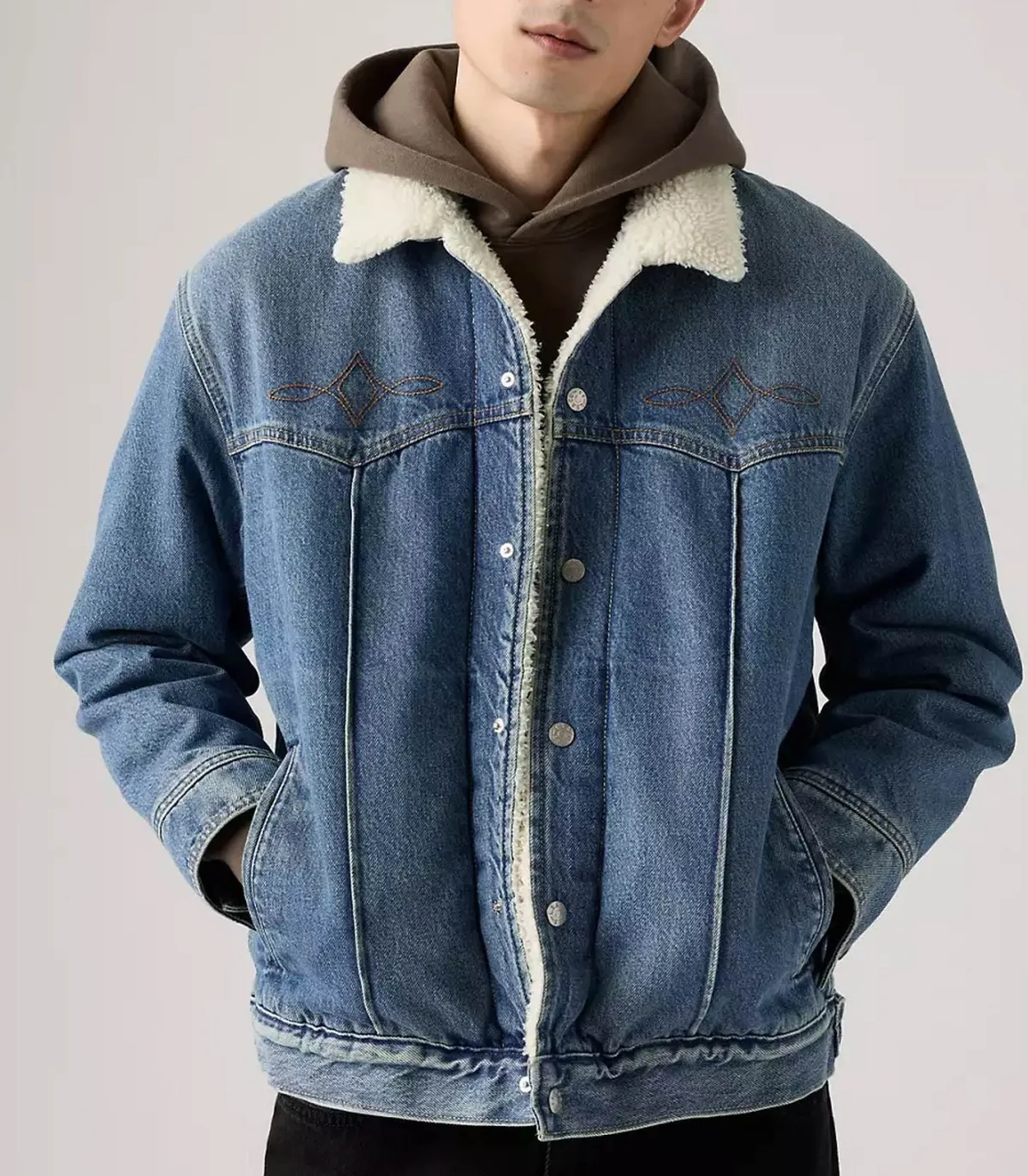 Levi Veste Western Sherpa Truck*Femme Manteaux & Vestes